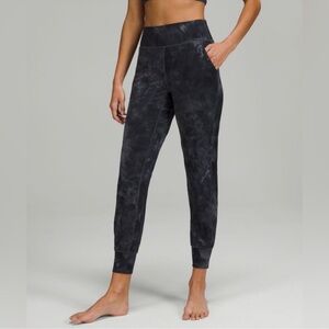 Lululemon Leggings Joggers Women’s Sz 2 Marble Diamond Dye Align Mid Rise